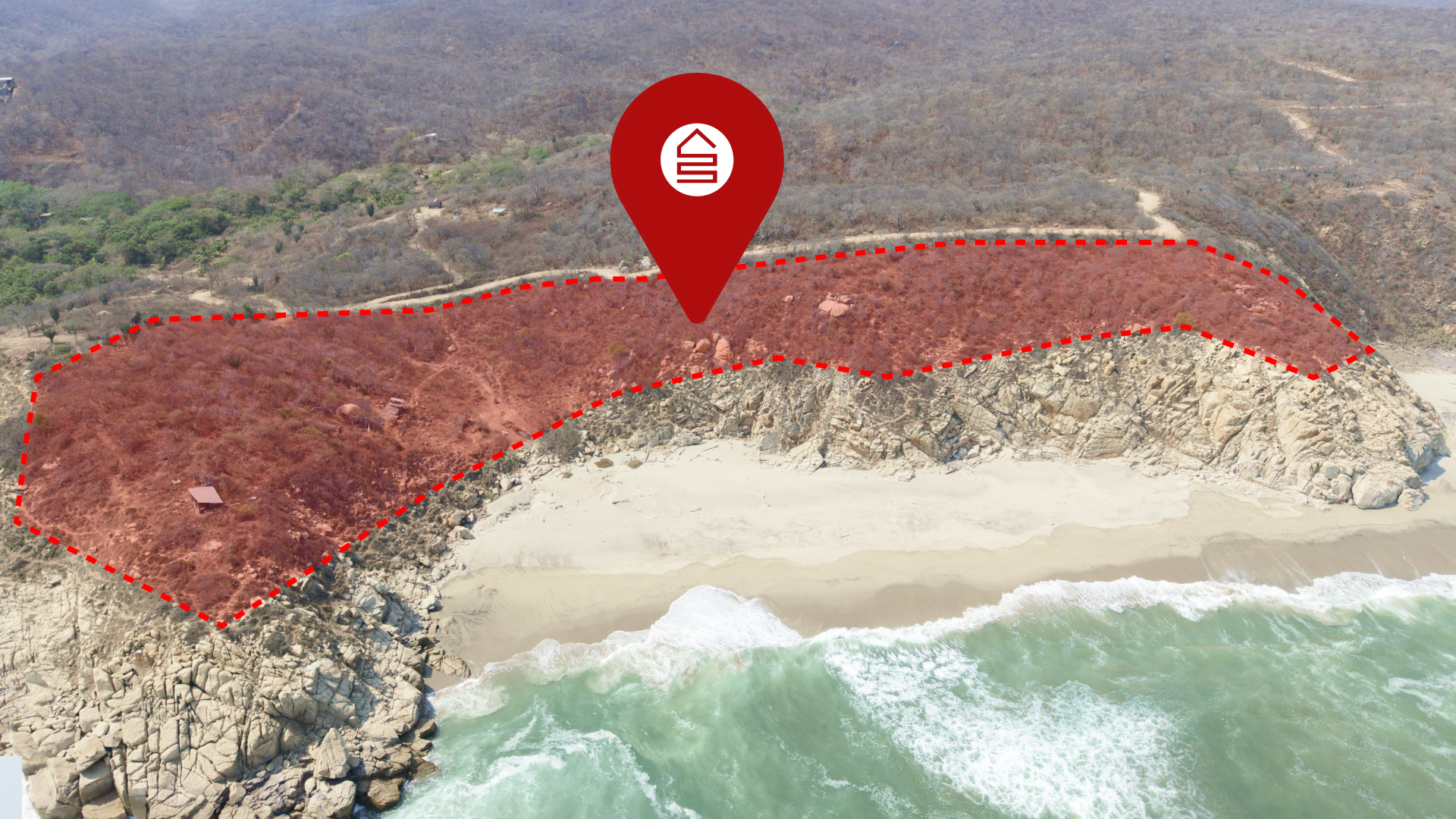 Land for sale in Playa El Nanche Huatulco with beach access and ocean view
