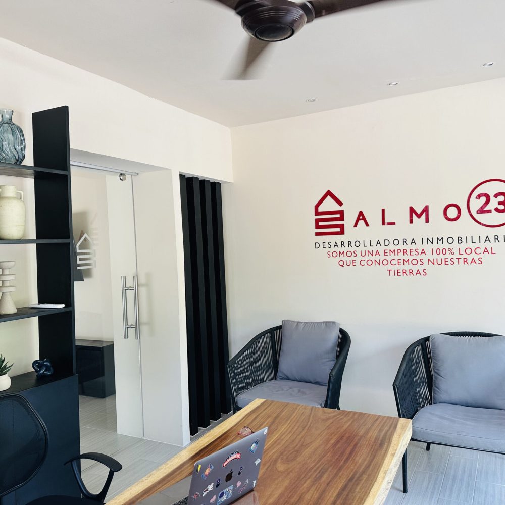 Reception and corporate headquarters of Salmo 23 Real Estate Developer in Santa Maria Huatulco, Oaxaca, Mexico.
